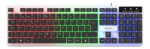 Teclado Gamer Pc Usb Luces Led Retroiluminado Noga Nkbt100 Color Del Teclado Blanco Idioma Español Latinoamérica