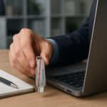 Pendrive Hiksemi 128gb Dual Usb 3.2 Tipo C Y A Gris Slim - Image 5