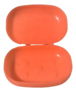 Jabonera De Plastico Con Bisagra Reforzada Calidad Premium Color Naranja - Image 2