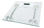 Balanza De Baño Cuadrada Digital 180 Kg Vidrio Templado Transparente - Image 2