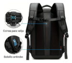 Mochila Kolke Kvm-722 De Viaje Compresión Al Vacío Viral Tiktok Impermeable Antirrobo Notebook Carry On Grande Negro Liso - Image 7