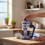 Cafetera Prensa Francesa Bialetti Dolce & Gabbana 350 Ml Azul Mediterraneo Azul Blanco - Image 5