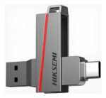 Pendrive Hiksemi 128gb Dual Usb 3.2 Tipo C Y A Gris Slim