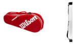 Bolso Paletero Wilson Modelo Nuevo Tenis Padel Premium Rojo
