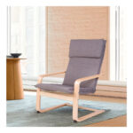 Silla Sillon De Descanso Moderno Madera Con Apoyabrazos - Image 5