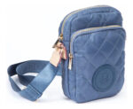 Bandolera Benetton Crossbody Para Mujer, Azul Acero, Elegante Y Sintética Liso Níquel - Image 2