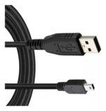Cable Usb A Mini Usb Cargador Universal Celular Ramos Mejia Negro