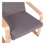 Silla Sillon De Descanso Moderno Madera Con Apoyabrazos - Image 4