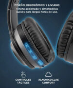 Auriculares Inalambricos Gadnic A164 Vincha Bt 5.3 Cancelacion Ruido 40 Mm Negro - Image 5