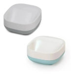 Jabonera Slim Compacta Jabón Tocador Mano Joseph Joseph Color Blanco/azul