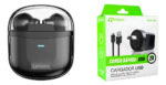 Kit Tecnologia: Auriculares Inalambricos Bluetooth Negro + Adaptador Cargador Micro Usb Rapido Negro
