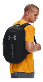 Mochila De Entrenamiento Unisex Under Armour Hustle Lite, Color Negro Logo - Image 5