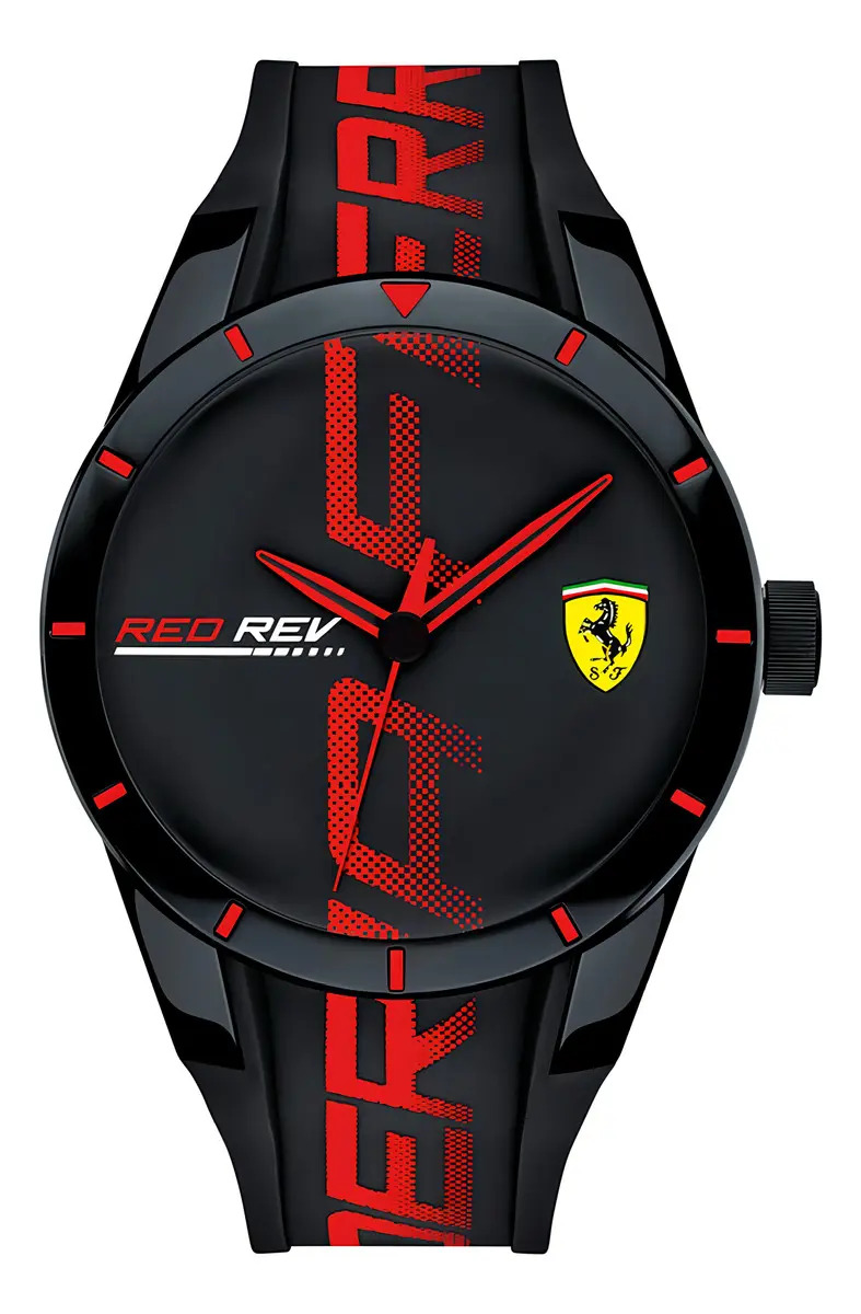 D_NQ_NP_806485-MLA80412583208_112024-F.jpg Reloj Pulsera Ferrari Sf271470 Con Correa De Resina Color Negro - Image 1