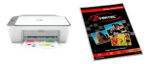 Kit Hp: Impresora Multifuncion Deskjet Wifi Blanco + Resma Papel Fotografico A4 Brilloso