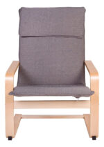 Silla Sillon De Descanso Moderno Madera Con Apoyabrazos