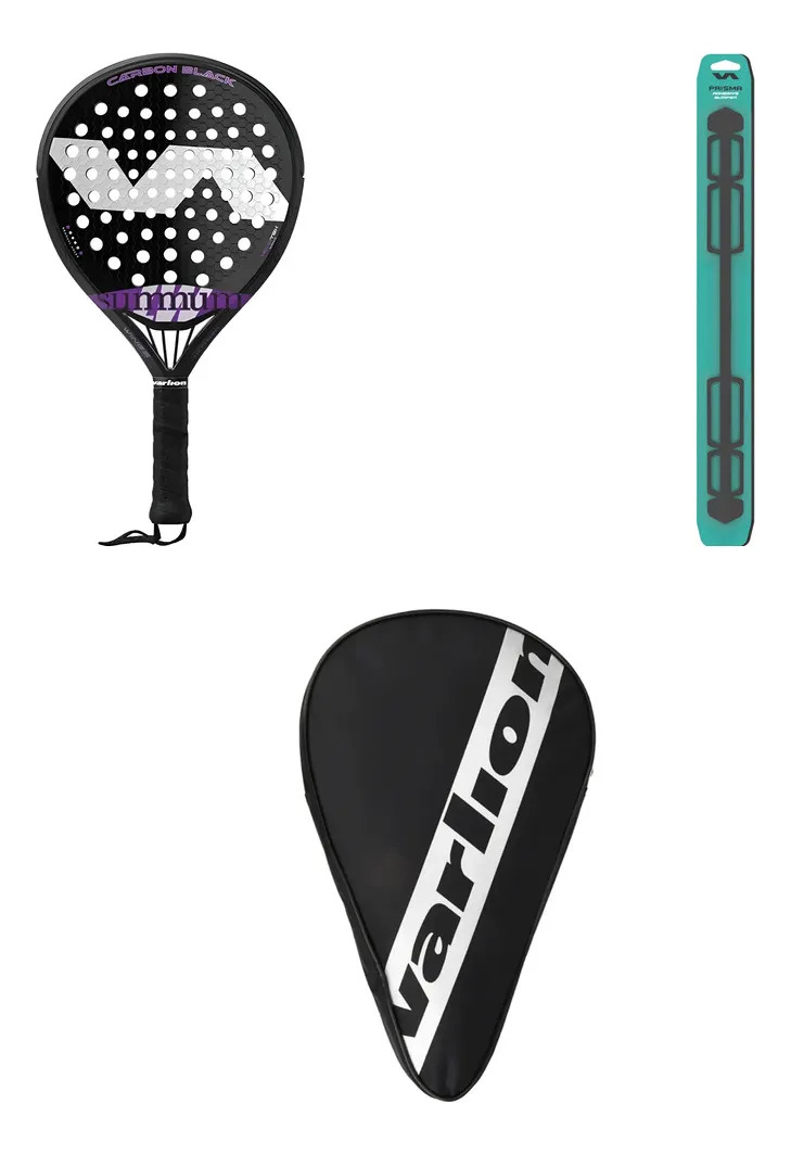 D_NQ_NP_955925-MLA110731042582_052026-F.jpg Paleta De Pádel Varlion Carbon Black 349g Diseño Calidad Negro - Image 1