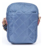 Bandolera Benetton Crossbody Para Mujer, Azul Acero, Elegante Y Sintética Liso Níquel - Image 3