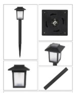 Pack X2 Estacas Solares Led Exterior Jardin Decorativas Negro - Image 2
