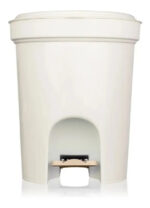 Basurero Contenedor De Basura Sanremo Redondo Con Pedal 13,5 Litros Color Beige - Image 3