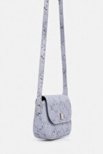 Cartera Bandolera Benetton 642lcy024 Color Violeta Floreado - Image 3