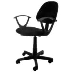 Silla De Pc Giratoria Regulable Reforzada En Ramos Mejia Negro Tela - Image 4