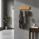 Mini Perchero Bamboo 3 Ganchos Para Pared Multiuso