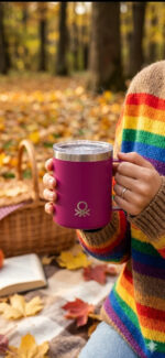 Taza Termica Benetton Con Tapa Bebidas Frias Y Calientes - Image 2