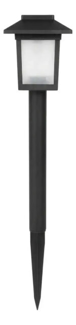 Pack X2 Estacas Solares Led Exterior Jardin Decorativas Negro