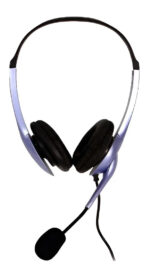 Auricular Vincha C/cable Mini Plug C/mic Genius Hs-04s Azul Azul/negro - Image 3