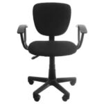 Silla De Pc Giratoria Regulable Reforzada En Ramos Mejia Negro Tela - Image 5