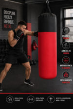 Bolsa De Box 100cm Negra Entrenamiento Fitness Resistente Negro - Image 2