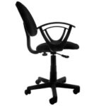 Silla De Pc Giratoria Regulable Reforzada En Ramos Mejia Negro Tela - Image 2