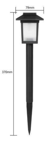 Pack X2 Estacas Solares Led Exterior Jardin Decorativas Negro - Image 4