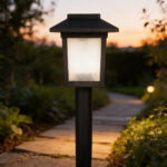 Pack X2 Estacas Solares Led Exterior Jardin Decorativas Negro - Image 5