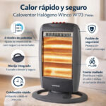 Calefactor Halogeno Winco W173 1500w 2 Niveles Hogar - Image 6