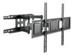 Soporte Tv Kolke Kvs-591 Doble Brazo Articulado 37 A 80 Pulgadas Negro