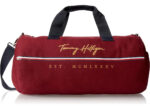 Bolso De Viaje Tommy Hilfiger York Tela Reforzada Roja Rojo Lisa