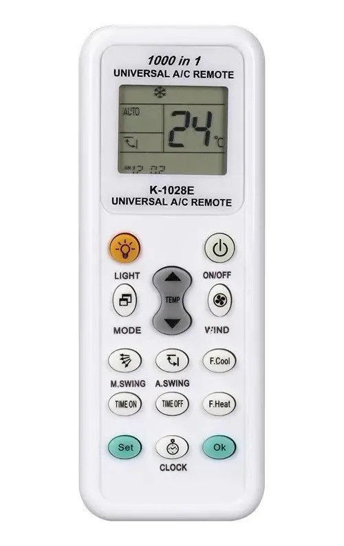 D_NQ_NP_787745-MLA102274003567_122025-F.jpg Control Remoto Universal Aire Acondicionado Todas Las Marcas Blanco - Image 1