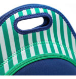 Lunchera Con Cierre Benetton Bambini Reforzada Premium Color Verde Y Azul - Image 4