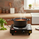 Anafe Electrico 1 Hornalla Cocina Portatil Liviana Compacta - Image 3