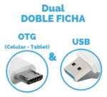 Pendrive Duo Dual Drive 128gb Celular Otg Usb 3.0 + Micro - Imagen 4