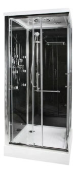 Box Cabina Ducha 90x90 Hidromasajes 6 Jets Premium Techo