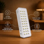 Luz De Emergencia Leds Bateria Recargable Bajo Consumo - Image 4