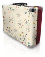 Tocadiscos Panacom Lp8804 Bluetooth Snow Bateria Recargable Color Bordó - Imagen 2