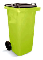 Tacho De Basura Colombraro 2248 120l Bisagra Plástico Verde Pro