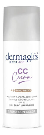 Crema Dermaglos Ultra Age Cc Cream Tono Medio Piel Sensible
