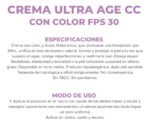 Crema Dermaglos Ultra Age Cc Cream Tono Medio Piel Sensible - Imagen 5