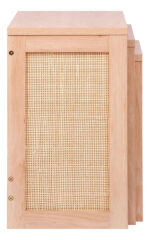 Mesas Ratonas Set X3 Modernas Mdf Con Ratan Natural Calidad Natural - Imagen 7