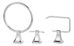 Kit Accesorios Baño Sensi D Acqua Roma Metal 3 Piezas