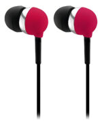 Auriculares Panacom de Cable con Micrófono y Sonido Premium en Color Rojo